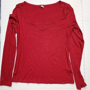 Elegant Red Women's Top